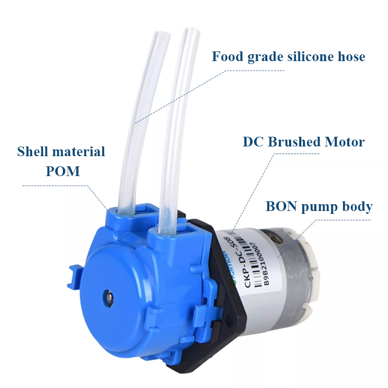 Mini Peristaltic Pump 12V - Bomba Peristáltica de Dosagem 12V Autoescorvante