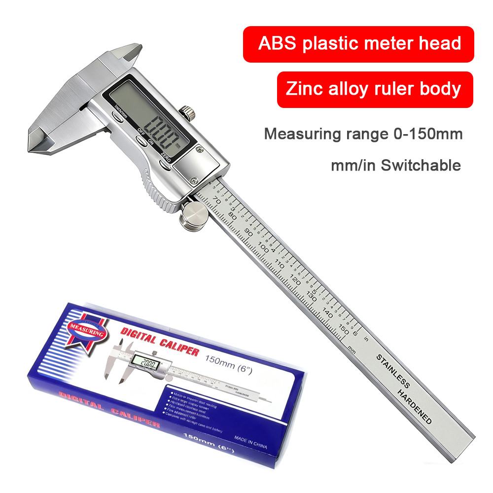 Paquímetro Digital de Liga de  - Digital Caliper 150Mm Stainless Steel avaliação e preço